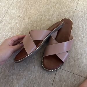 Women's Tan Slide Slip on Sandals size 7.5